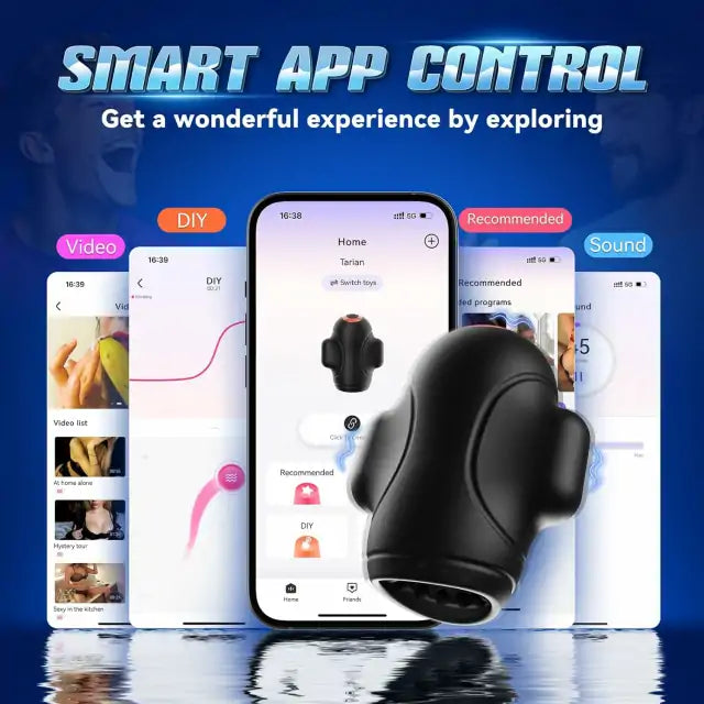 Waterproof Penis Vibrator with App Control for Men