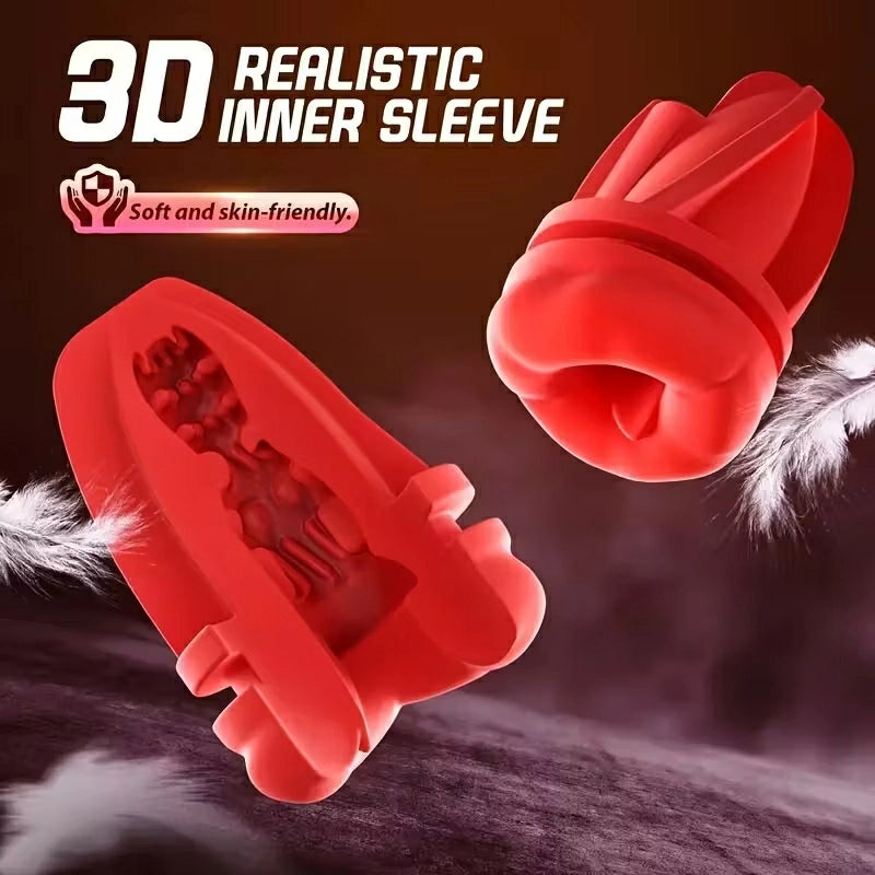 APP Mouth Masturbator With 9 Vibration& Heating