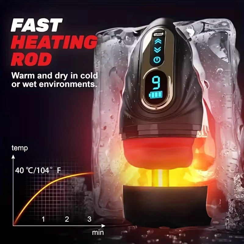 APP Mouth Masturbator With 9 Vibration& Heating