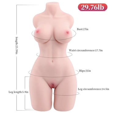 Mae: 29.76lb life size sex torso big booty female sex torso