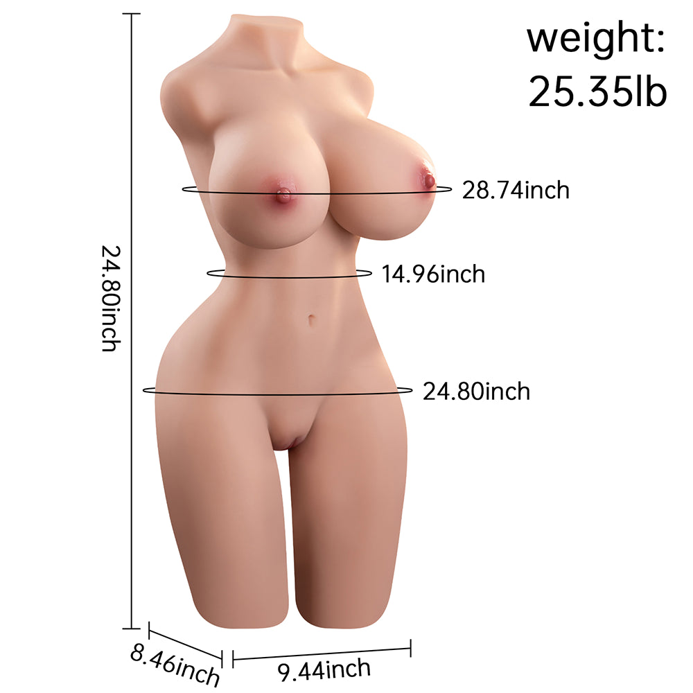 Amy: 24lb half body sex doll