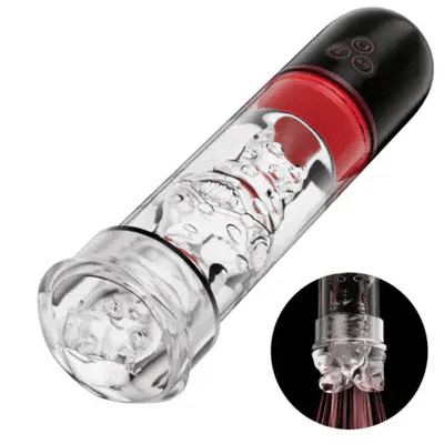 Best Multifunction Vacuum Penis Pump with 3 Suction & 9 Vibration Masturbator