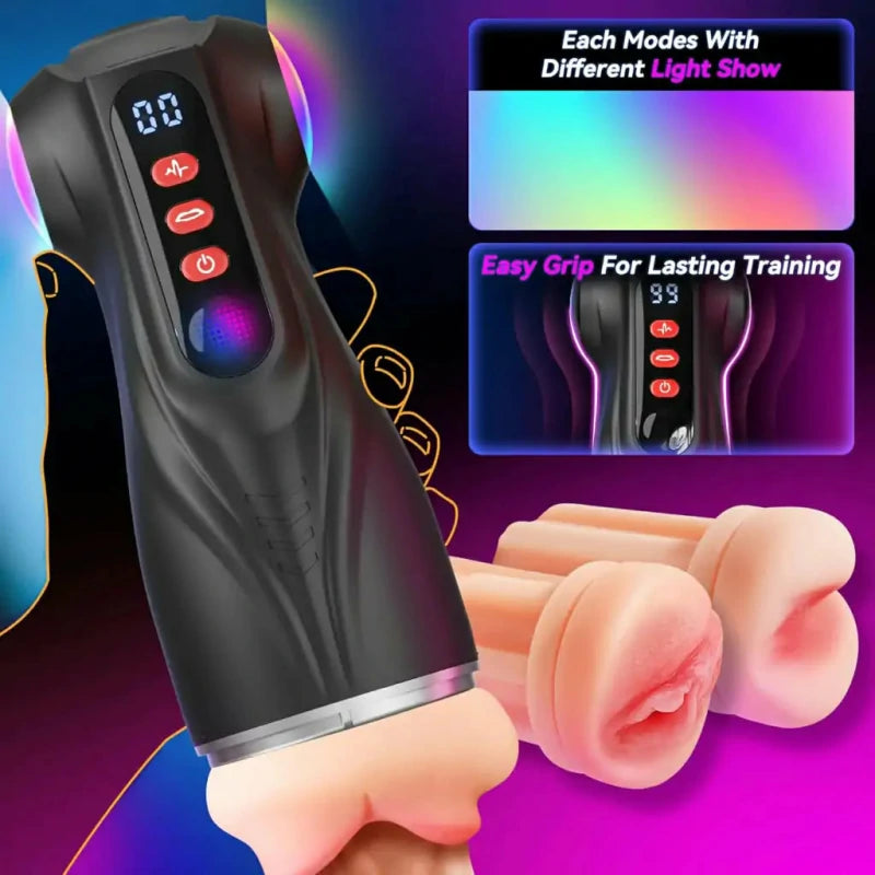 Best Oral Sex Simulator 9 Suction & Vibration 3 Sleeves