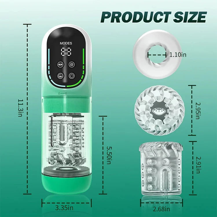 Automatic Tongue Licking & Suction Masturbator – Waterproof Oral Simulator