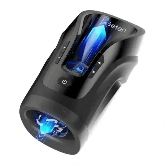 Leten Cannon King Mini: 10-Mode Thrusting Stroker With Realistic Sleeve & 600 Strokes