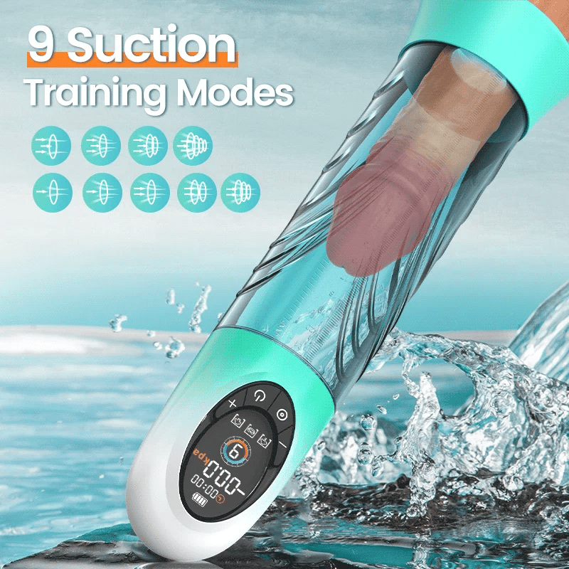 Electric Vacuum Water Penis Pump with 4 Pressure Levels 9 Sucking