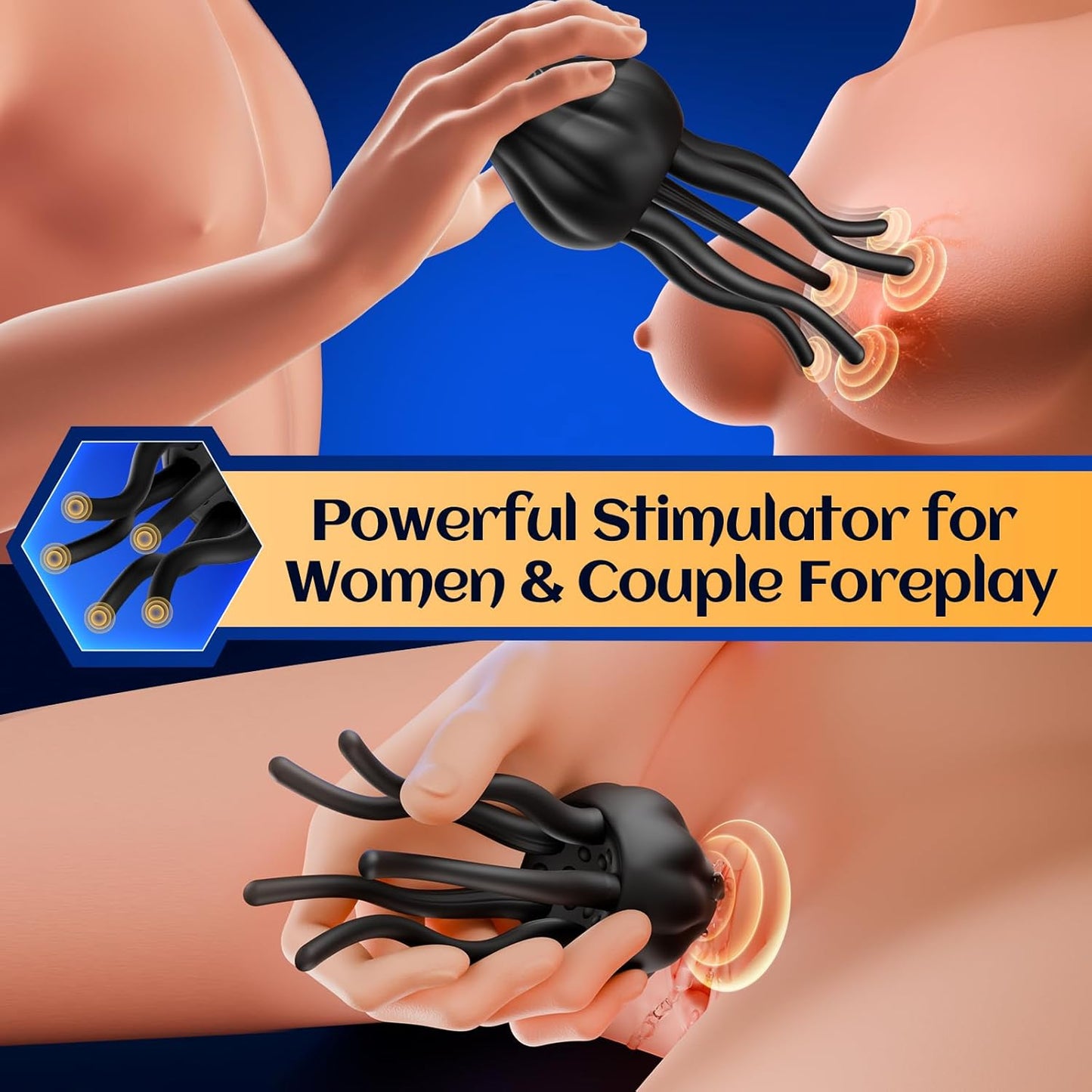 Octopus Male Vibrator With 10 Vibrating Modes