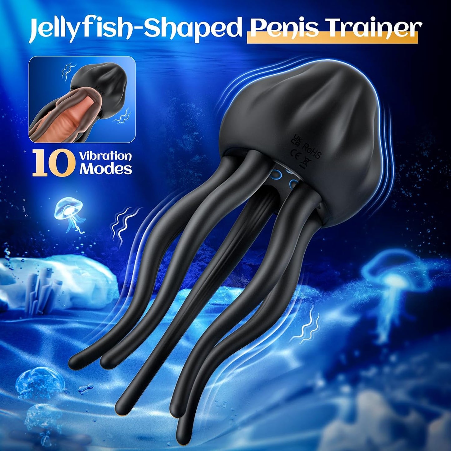 Octopus Male Vibrator With 10 Vibrating Modes