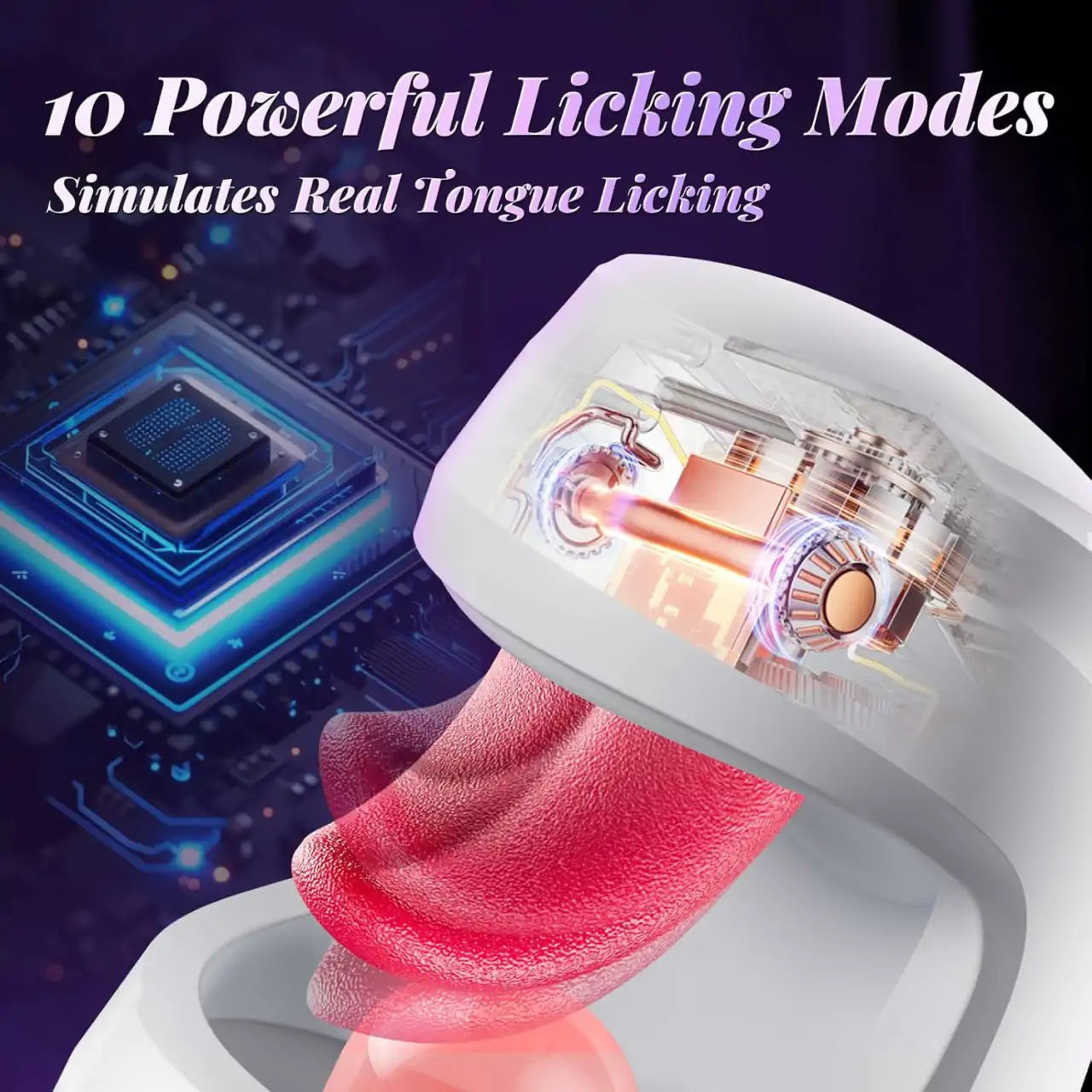 10-Mode Licking & Thrusting Male Vibrator