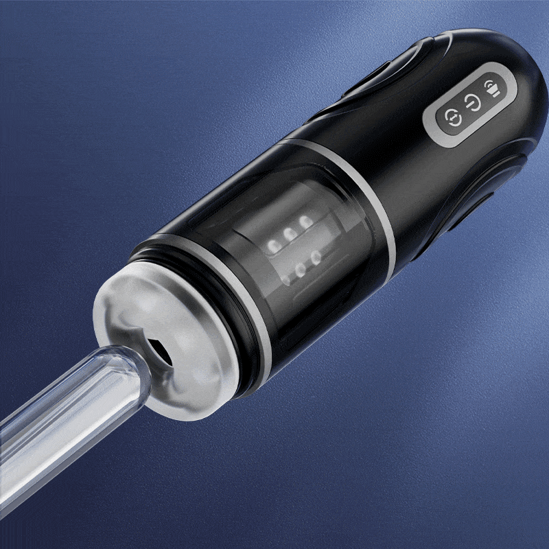 Hands-freeThrusting Masturbator with Locking Suction Base for Hands-Free Rotation