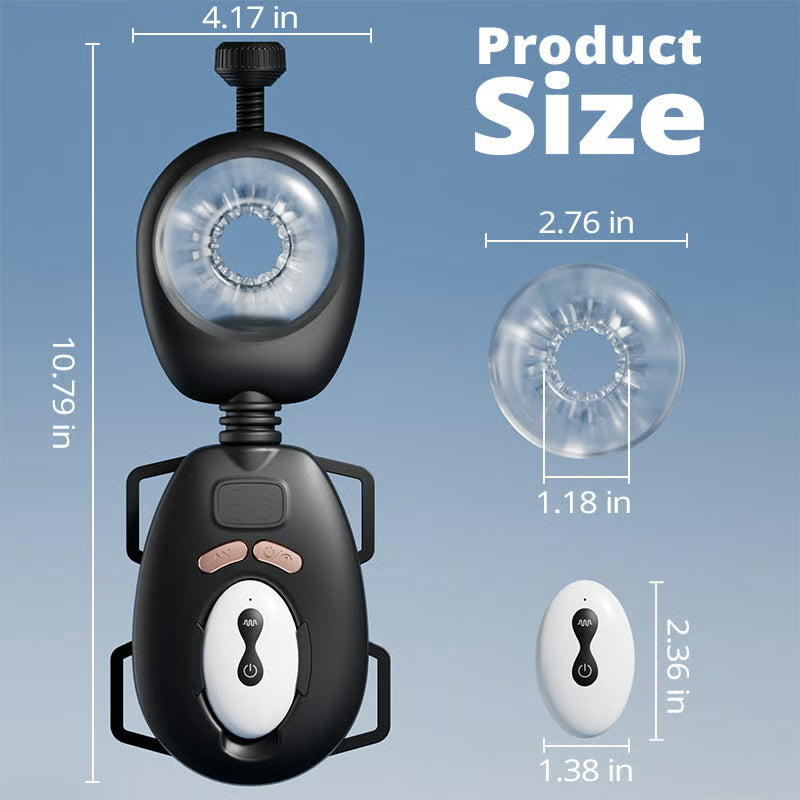 Wearable top male masturbators with 9 Vibration & Thrust Modes