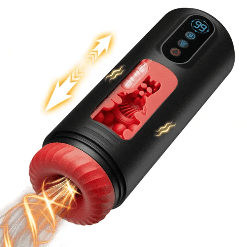 Best Thrusting Masturbator with Thrusting Sucking Vibrating Heating Modes Penis Stroker