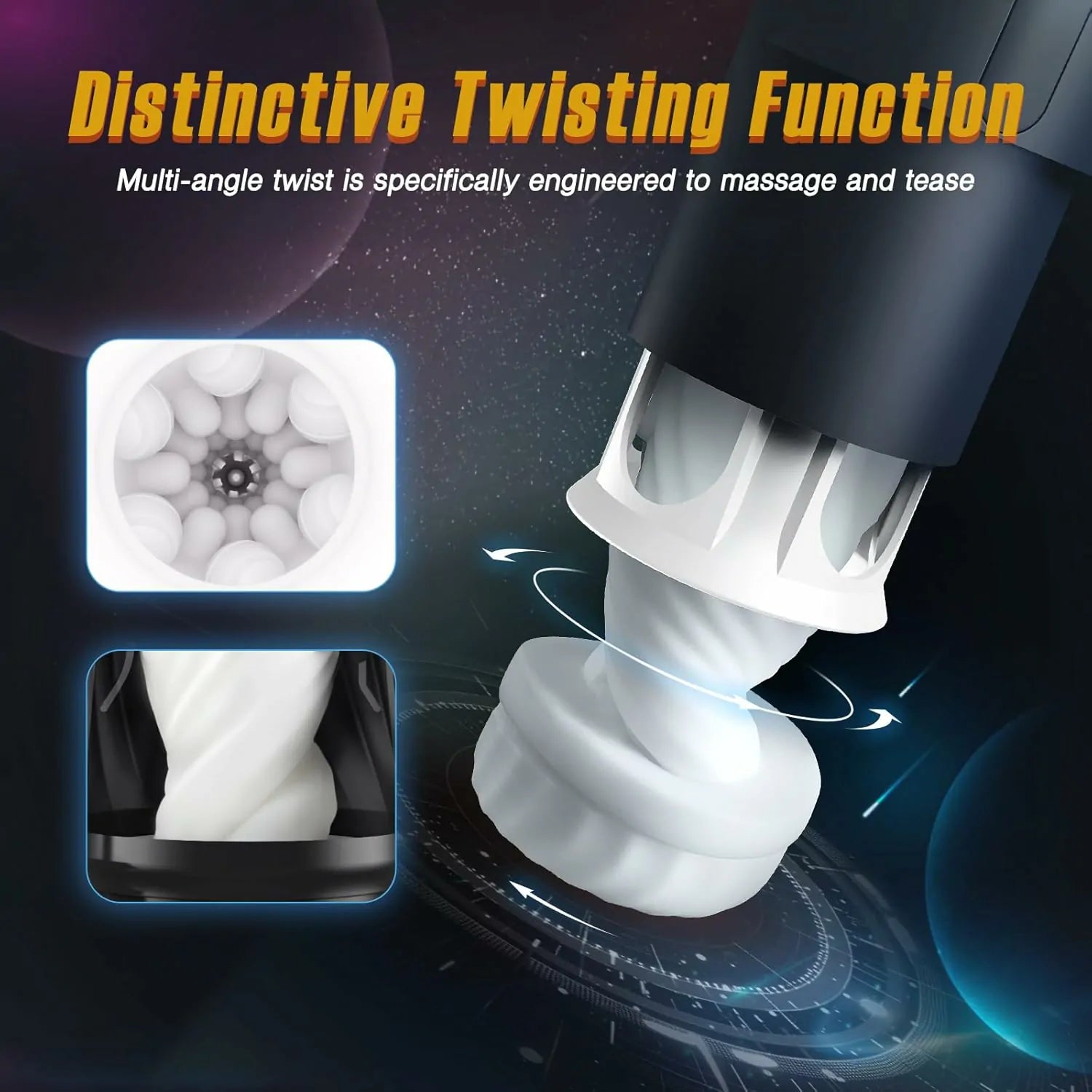 High-Speed Thrust Male Masturbator Features 3 Twisting & 5 Thrusting And Vibrating