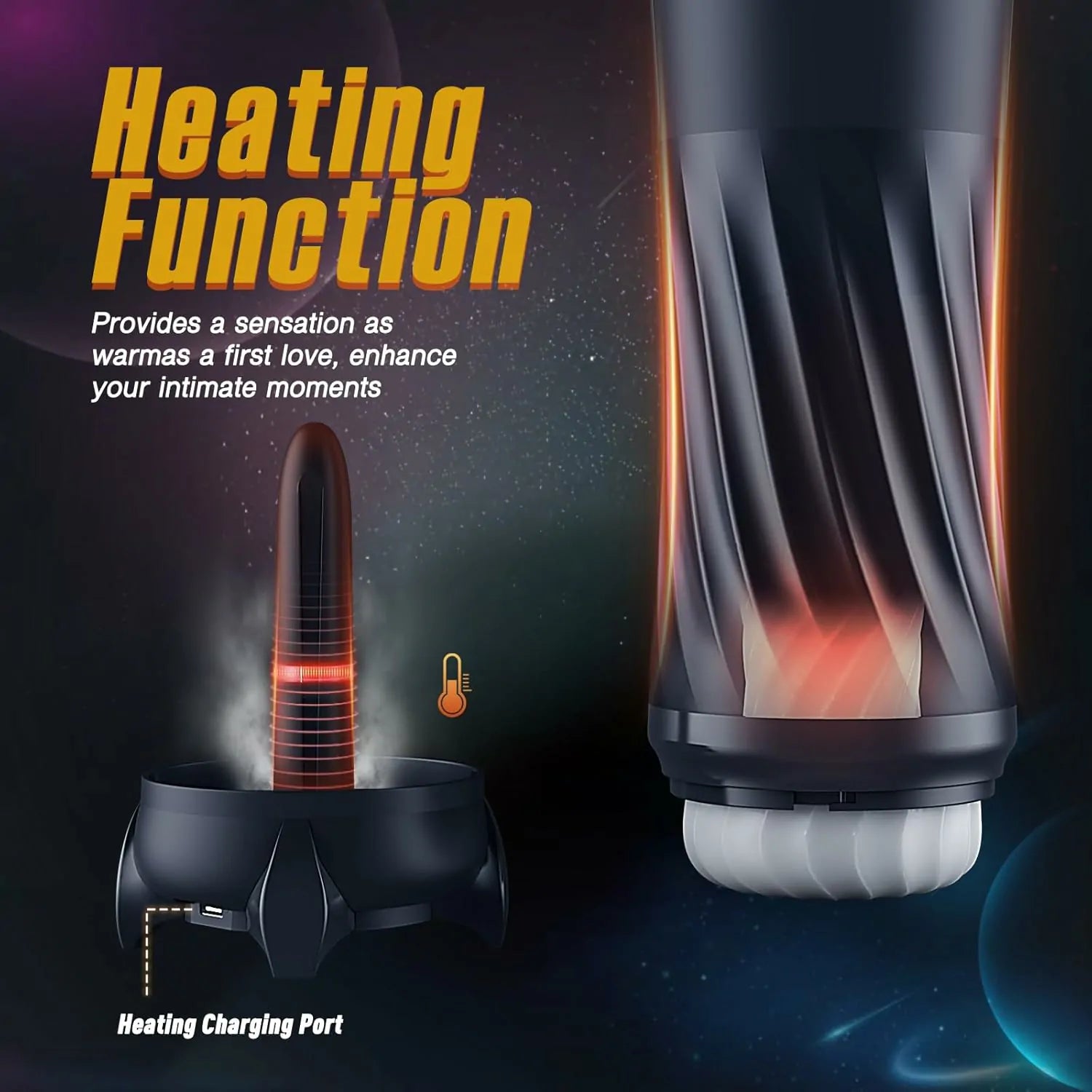 High-Speed Thrust Male Masturbator Features 3 Twisting & 5 Thrusting And Vibrating