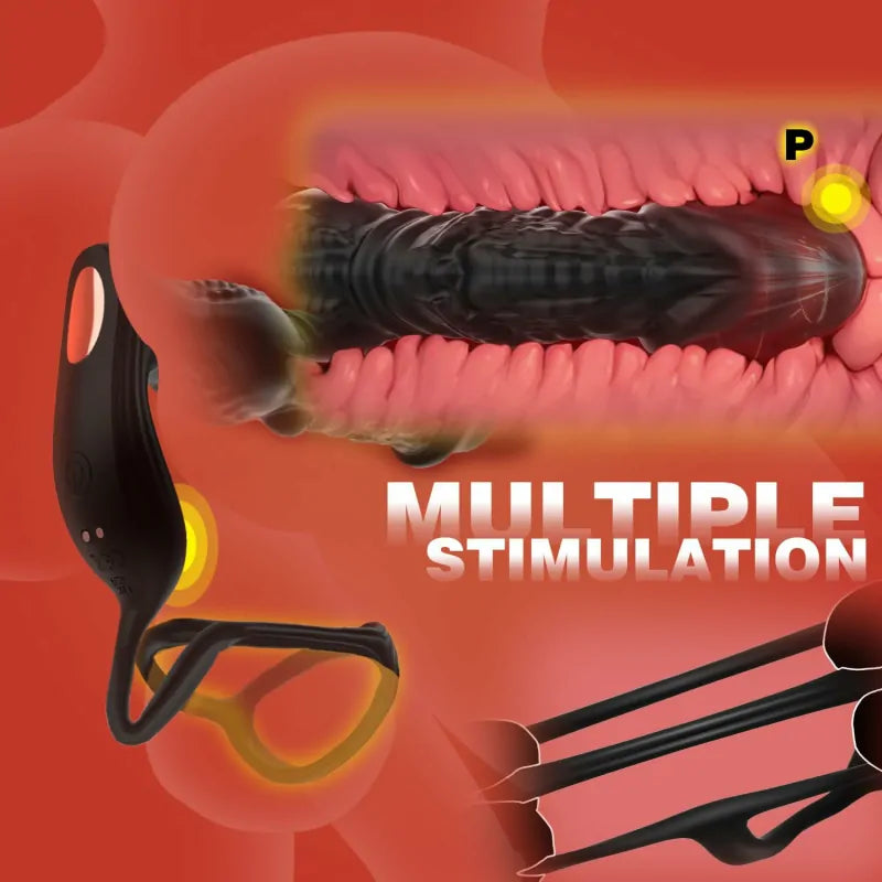 Intelligent Heating & Thrusting Prostate Toy with Dual Motors