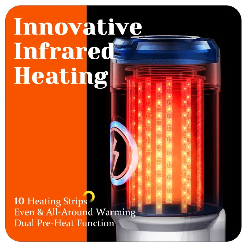 Automatic Thrusting Stroker with Heating Function Realistic Pussy Sleeve