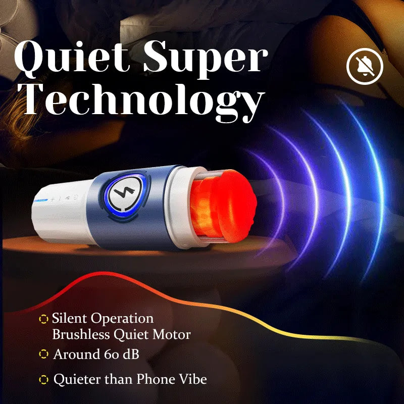 Automatic Thrusting Stroker with Heating Function Realistic Pussy Sleeve