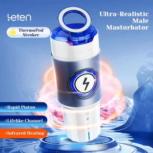 Automatic Thrusting Stroker with Heating Function Realistic Pussy Sleeve