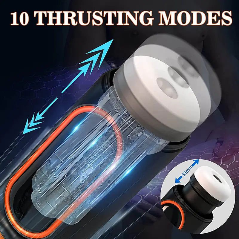 Masturbatorsx powerful thrusting masturbator suitable for novice players