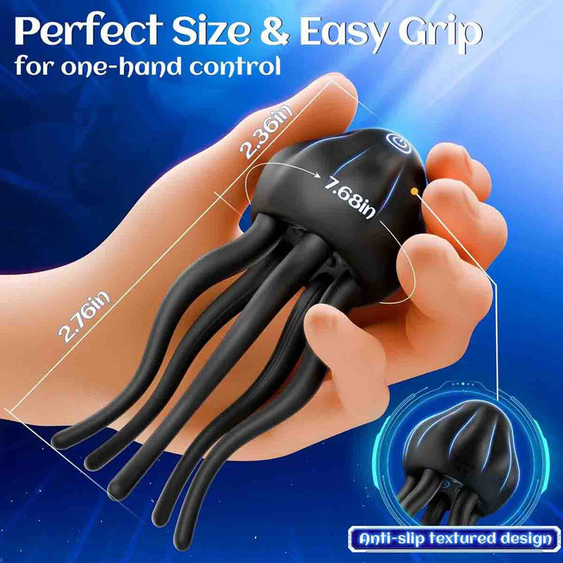 Octopus Penis Vibrator With 10 Vibrating Modes Waterproof