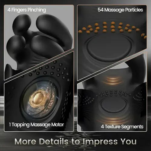 Automatic 10 Finger Pinchin & Tapping for Massage Therapy Male Vibratore