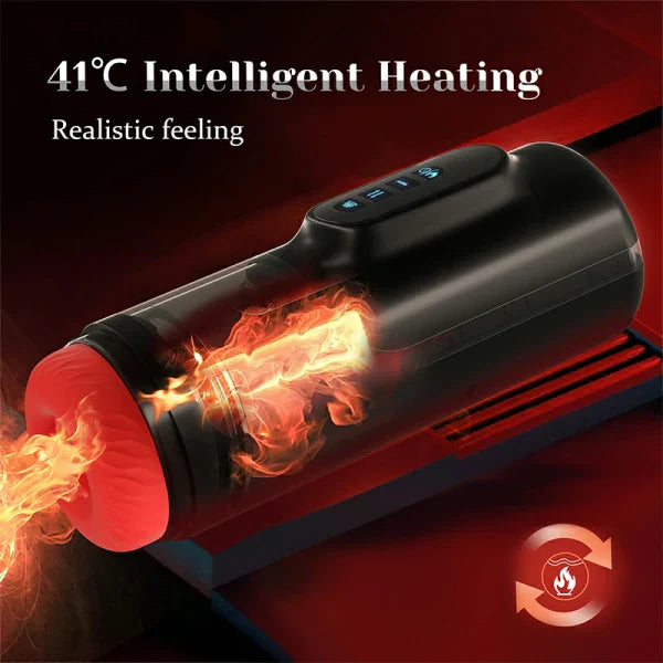 Hands-Free Quiet Male Oral Simulator with 10 Thrusting and 10 Vibration Modes