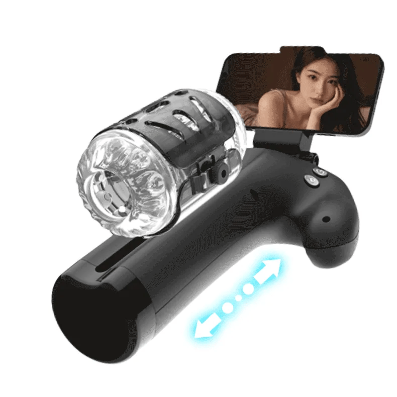 Hands-Free Thrusting Male Masturbator With Phone Mount