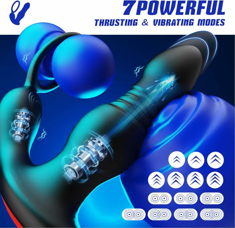 Waterproof Telescopic Prostate Massager for Targeted G-Spot Relief