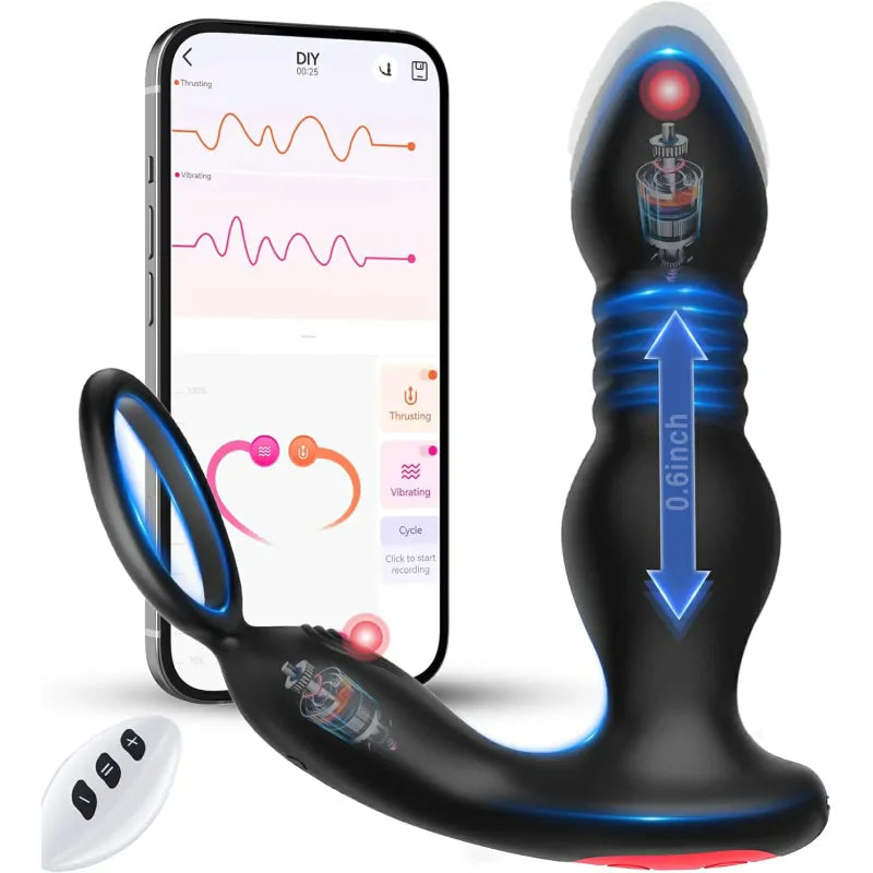 Waterproof Telescopic Prostate Massager for Targeted G-Spot Relief