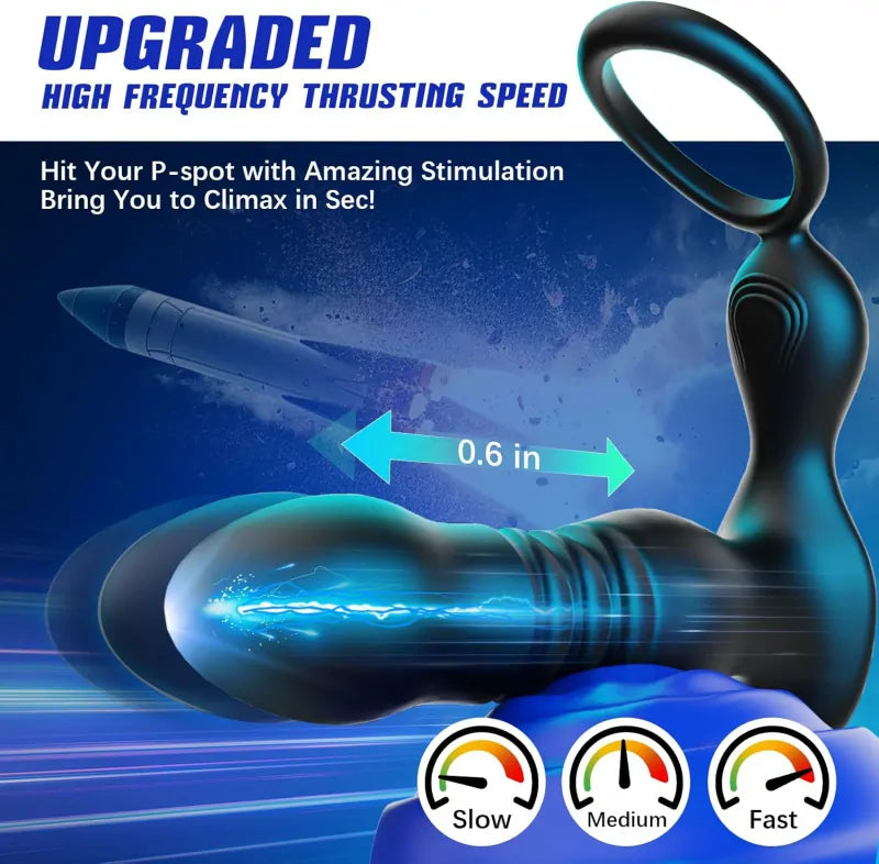 Waterproof Telescopic Prostate Massager for Targeted G-Spot Relief