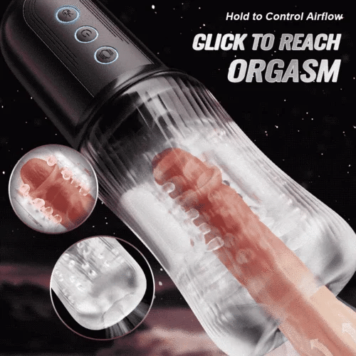 Deep Throat Masturbator 5 Sucking 10 Vibrating Dual Vibrating Eggs