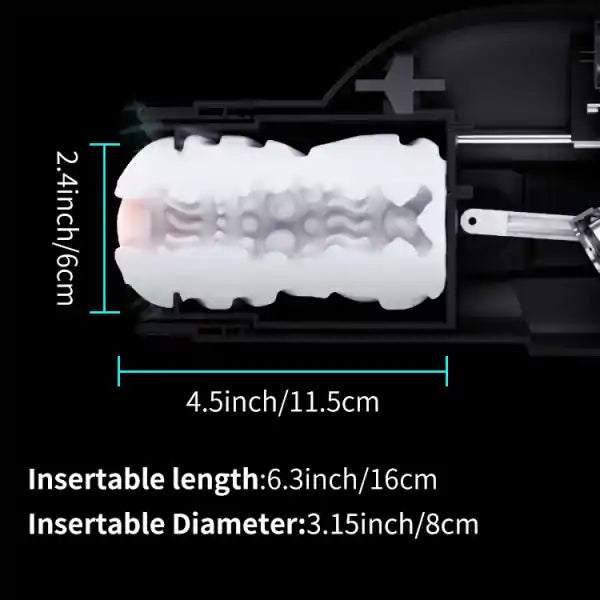 Top Hands-Free Male Blowjob Machine with 10 Suction and Thrusting Modes