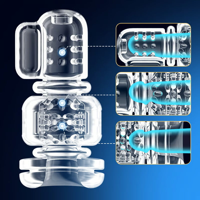 Wearable Hands-Free Stroker with 9 Thrusting & Vibration Modes