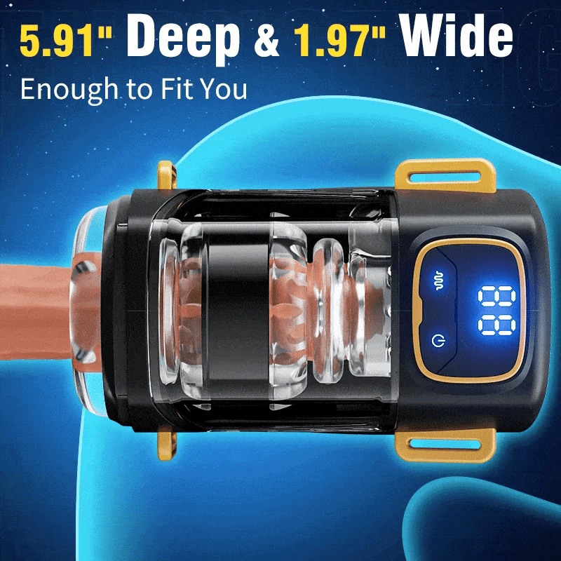 Wearable Hands-Free Stroker with 9 Thrusting & Vibration Modes