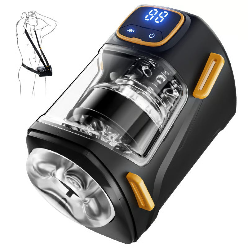 Wearable Hands-Free Stroker with 9 Thrusting & Vibration Modes