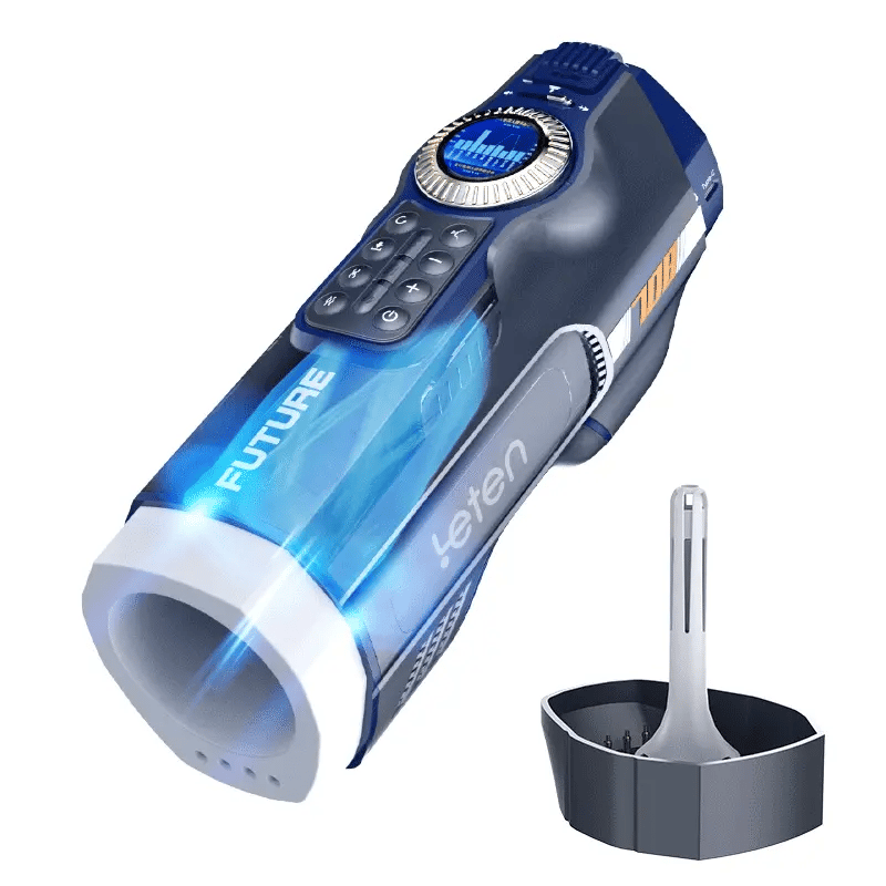 Leten Future Pro Totem Version: Luxury Heated Stroker with 10 Thrusting Modes & Airbag Grip