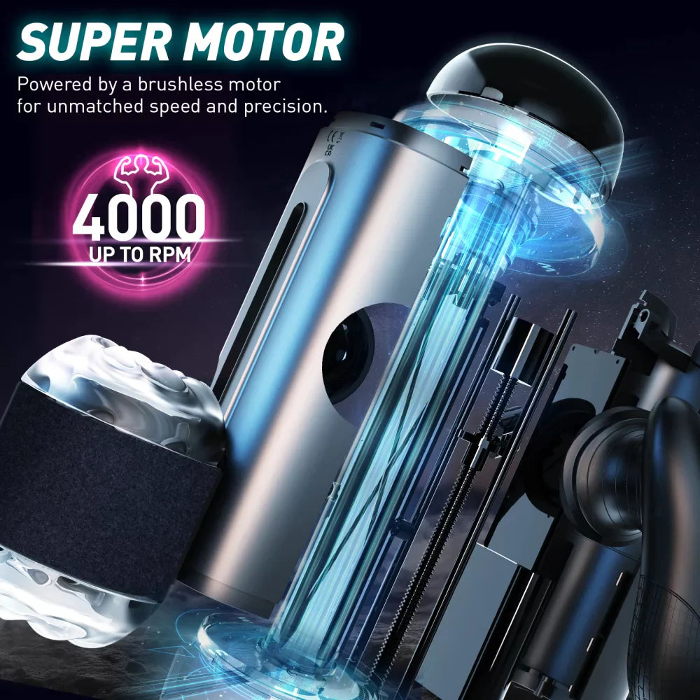 Automatic Stroker with 10 Thrust Modes & Handles