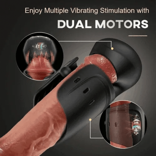 Adjustable Male Vibrator with Wave Texture