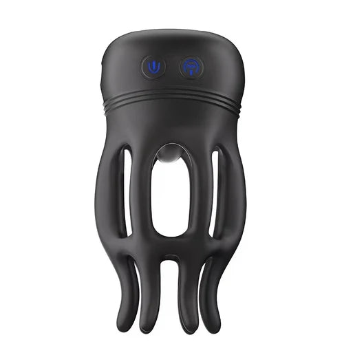 Couples dual-use 10-mode glans vibrator and nipple licking