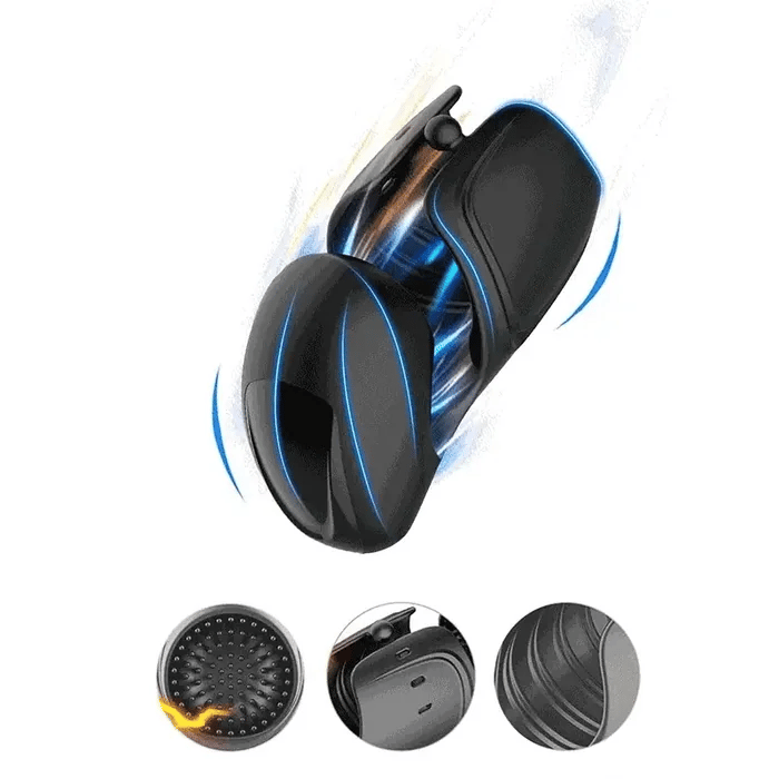 Adjustable Male Vibrator with Wave Texture