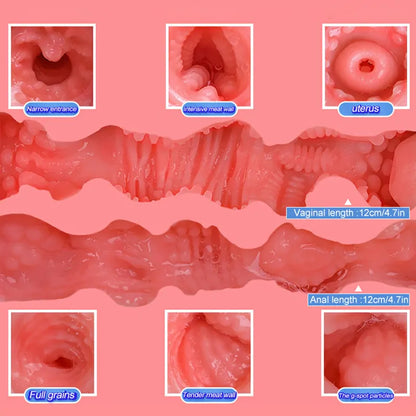 1.9lb Realistic Pocket Pussy for Men Soft Tight Lifelike Male Stroker