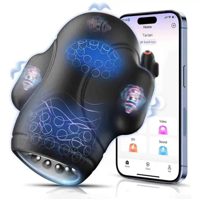 Waterproof Penis Vibrator with App Control for Men