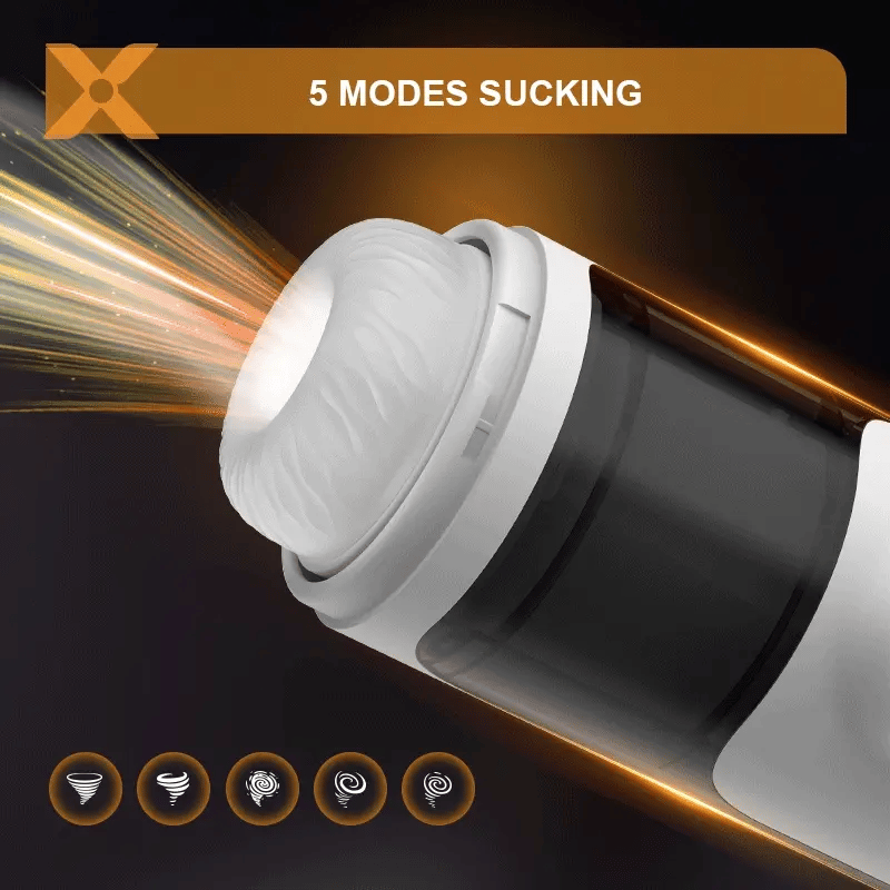 Quiet Male Oral Simulator with Thrusting Vibration Modes Hands-Free