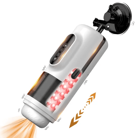 Quiet Male Oral Simulator with Thrusting Vibration Modes Hands-Free