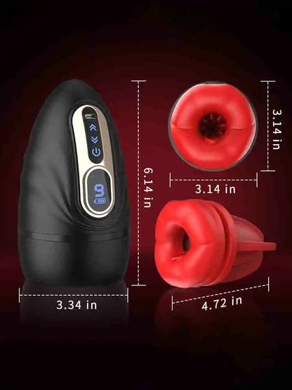 APP Control Heated Vibrating Masturbator 9 Modes