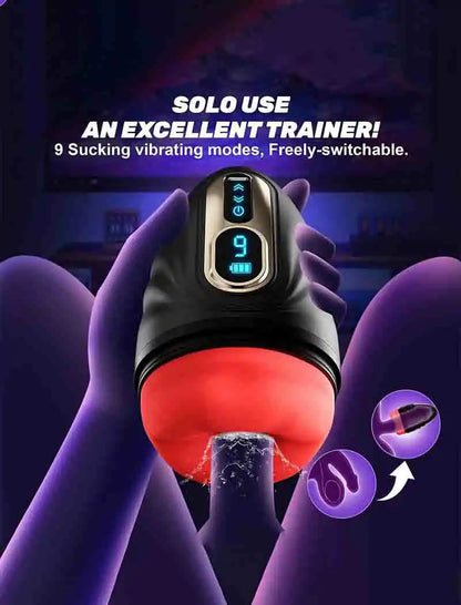 APP Control Heated Vibrating Masturbator 9 Modes