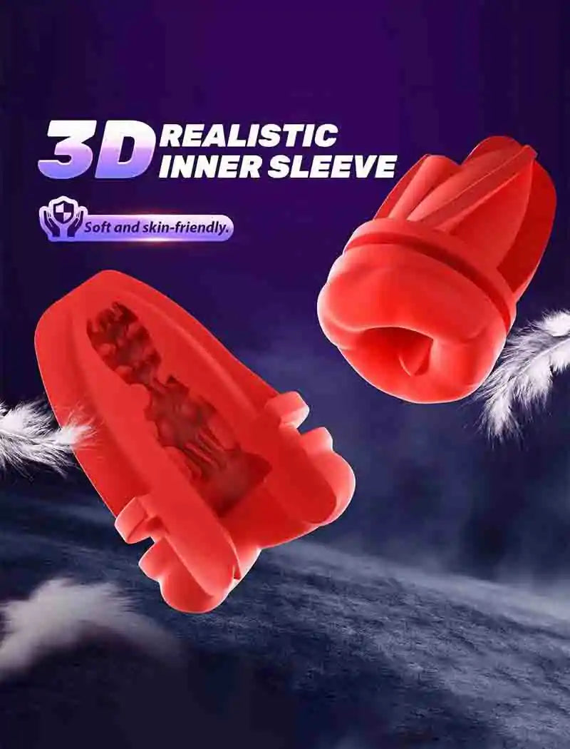 APP Control Heated Vibrating Masturbator 9 Modes