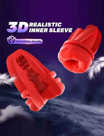 APP Control Heated Vibrating Masturbator 9 Modes