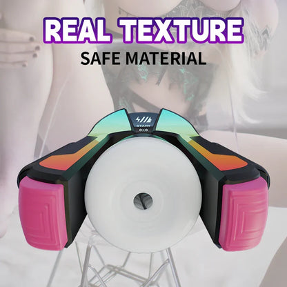 APP Automatic Thrusting Male Masturbator with LED Colorful Lights