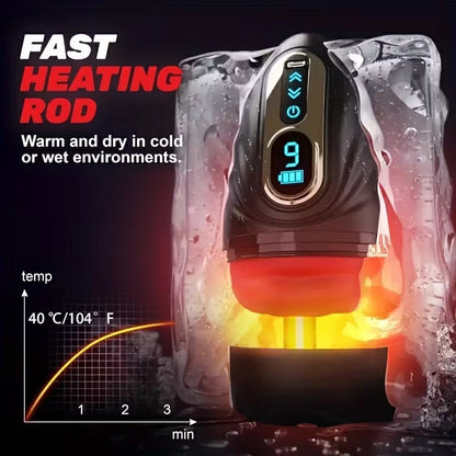 APP Mouth Masturbator With 9 Vibration& Heating